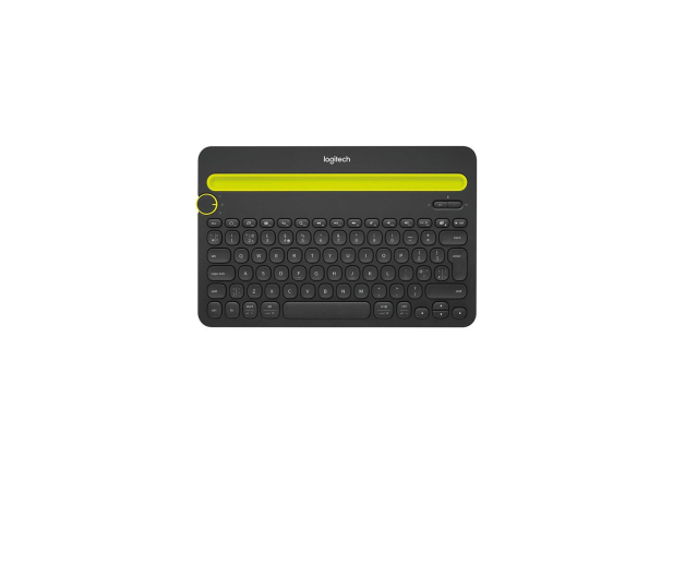 Logitech K480 czarno-żółta - 292544 - zdjęcie